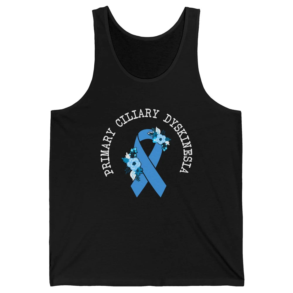 Primary Ciliary Dyskinesia Blue Ribbon Respiratory Diseases Unisex Jersey Tank