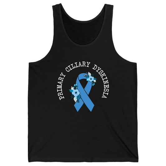 Primary Ciliary Dyskinesia Blue Ribbon Respiratory Diseases Unisex Jersey Tank