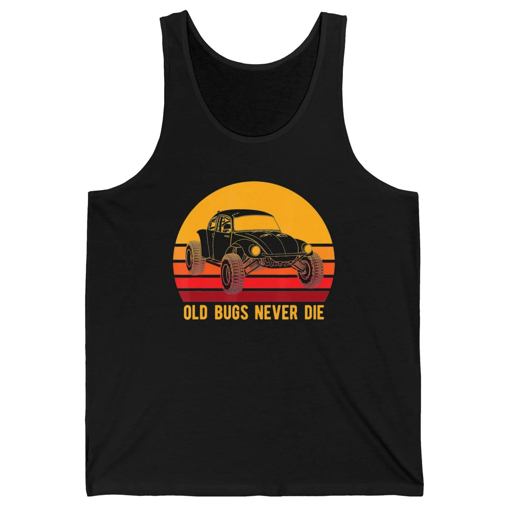 Old Bugs Never Die Retro 70s Mud Rider UTV ATV SXS Offroad Unisex Jersey Tank