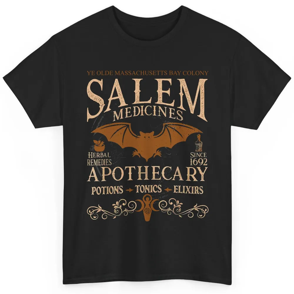 Retro Salem Apothecary Halloween Night Salem Witches 1692 Classic Unisex T-Shirt