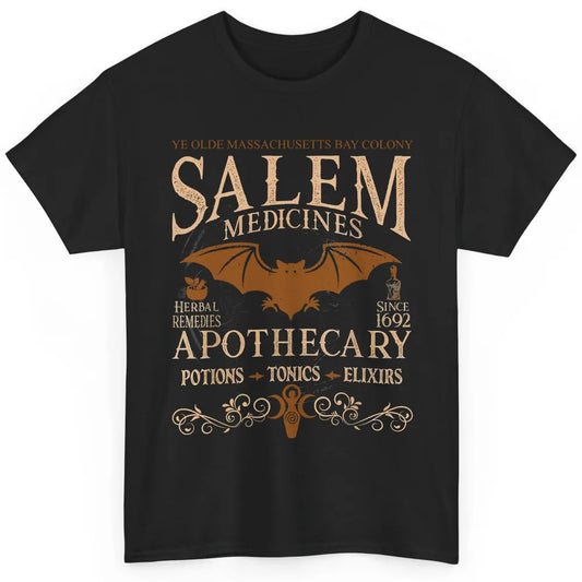 Retro Salem Apothecary Halloween Night Salem Witches 1692 Classic Unisex T-Shirt
