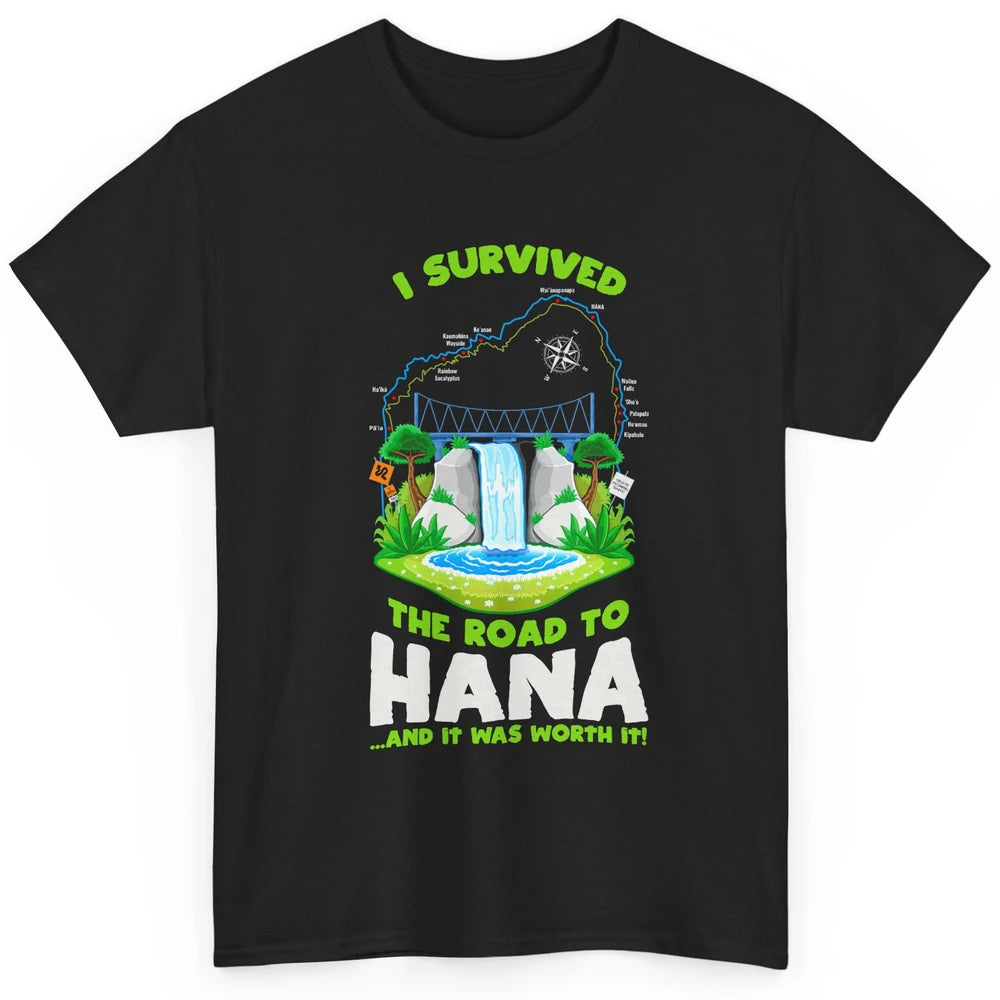 I Survived Road To Hana Maui Island Hawaiian Beach Summer Classic Unisex T-Shirt
