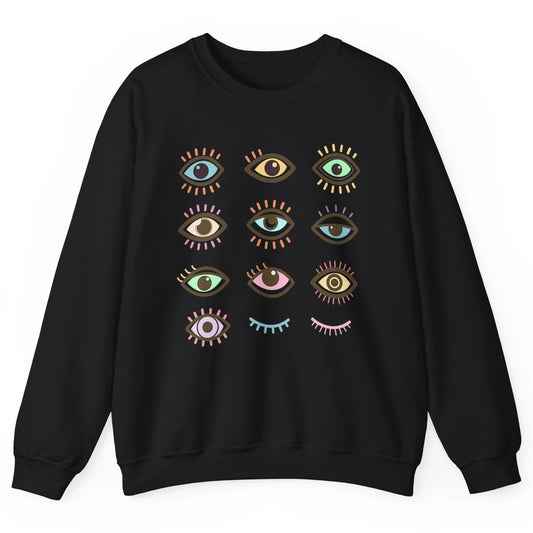 Ophthalmic Technician Tech Optometry Optician Eyes Rainbow Unisex Crewneck Sweatshirt