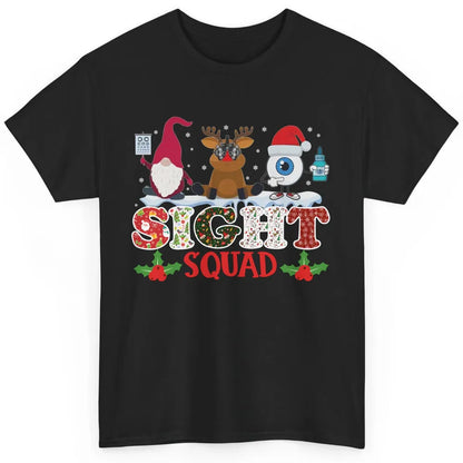 Optometrist Sight Squad Gnome Reindeer Optician Christmas Classic Unisex T-Shirt