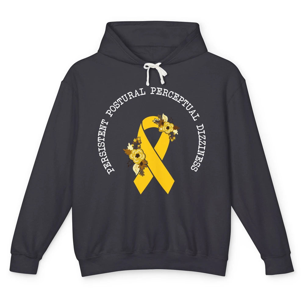 Persistent Postural-perceptual Dizziness PPPD Yellow Ribbon Unisex Lightweight Hoodie
