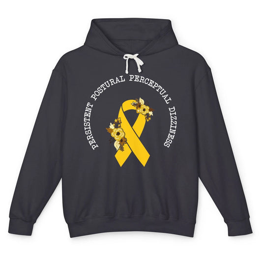 Persistent Postural-perceptual Dizziness PPPD Yellow Ribbon Unisex Lightweight Hoodie