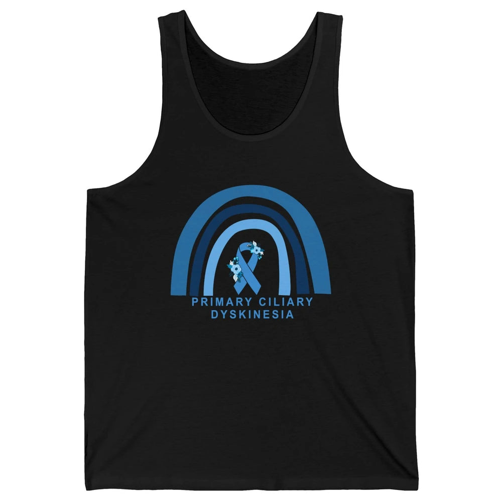 Primary Ciliary Dyskinesia Blue Rainbow Respiratory Diseases Unisex Jersey Tank