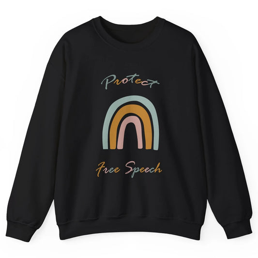 Political Protect Free Speech - Free Speech For Everyone Unisex Crewneck Sweatshirt