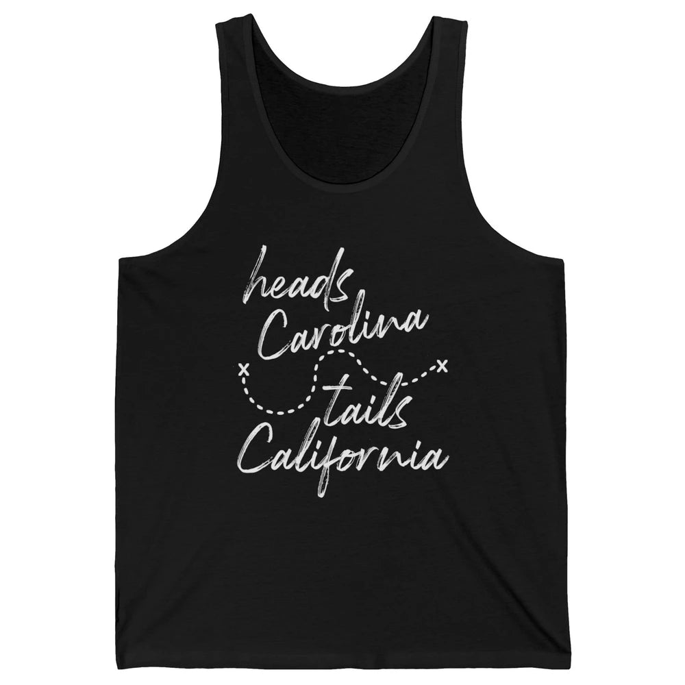Retro 90s Heads Carolina Tail California Beach Summer Travel Unisex Jersey Tank