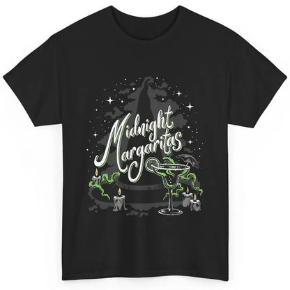 Midnight Margaritas Witch Hat Wine Halloween Spooky Party Classic Unisex T-Shirt