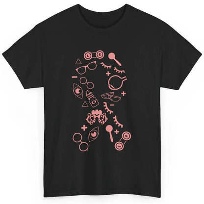Optical Symbol Pink Ribbon Breast Cancer Support Optometrist Classic Unisex T-Shirt