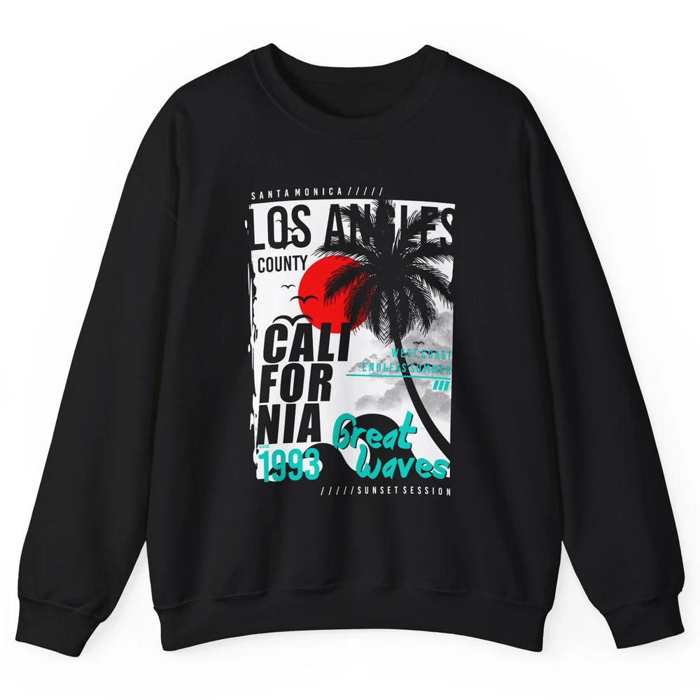 Retro Los Angeles California West Coast Endless Summer 1993 Unisex Crewneck Sweatshirt