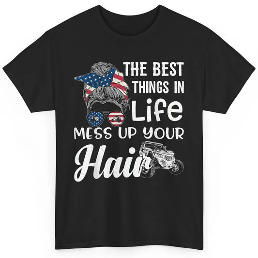 Retro Mess Up Your Hair Motocross Quad Biker ATV SXS Offroad Classic Unisex T-Shirt