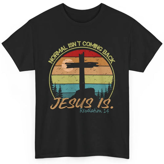 Vintage Normal Isn't Coming Back Jesus is Christian Western Classic Unisex T-Shirt