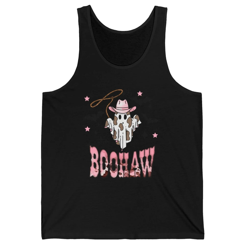 Retro Cowboy Ghost Boohaw Boot Scooting Western Halloween Unisex Jersey Tank