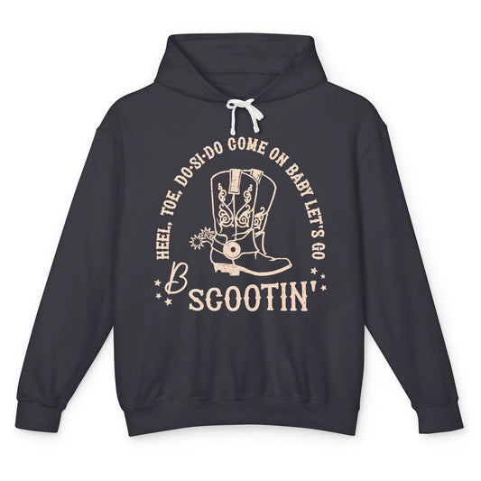 Retro Cowboy Come On Boot Scootin' Boogie Western Country Unisex Lightweight Hoodie