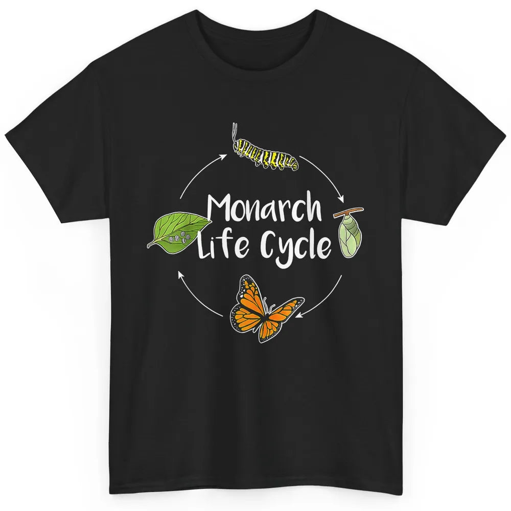 Monarch Life Cycle Cute Butterfly Caterpillar Humor Animal Classic Unisex T-Shirt