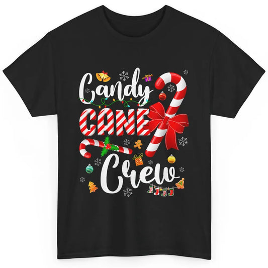 Merry Christmas Sweet Candy Cane Crew Xmas Tree Lights Santa Classic Unisex T-Shirt