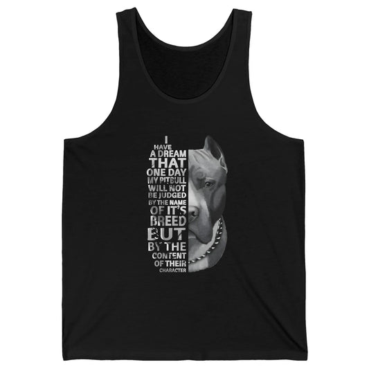 Pitbull Not Judged By The Name Of Its Breed Pittie Mom Dad Unisex Jersey Tank