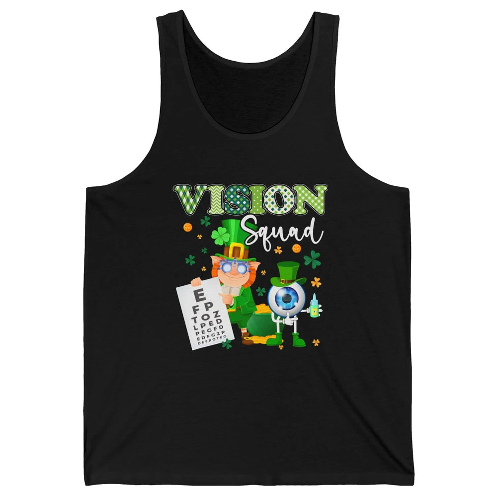 Optometrist St Patrick’s Day Vision Squad Optometry Shamrock Unisex Jersey Tank