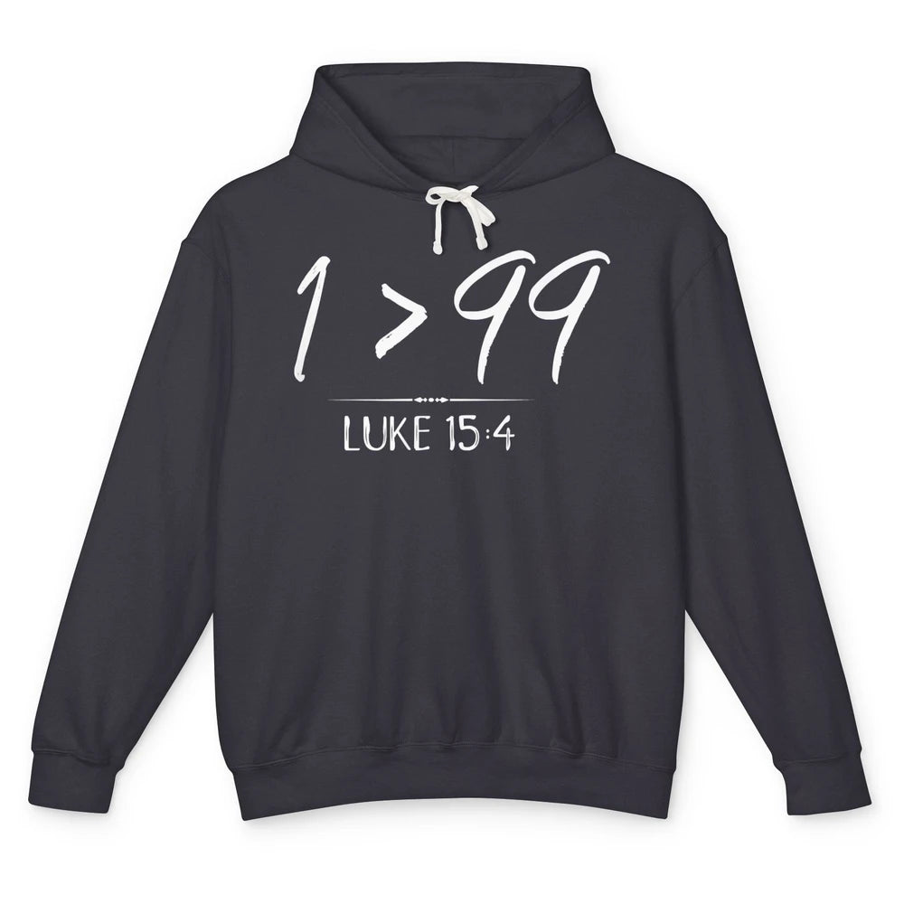 Retro He Left The 99 Rescue Me Christian Jesus Christ Bible Unisex Lightweight Hoodie