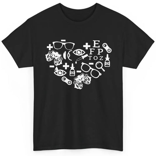 Optometrist Symbols Heart Optician Sight Squad Optometry Classic Unisex T-Shirt