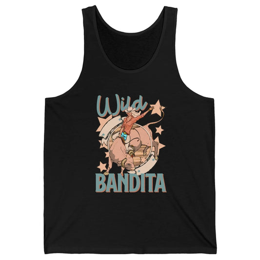 Retro Cowgirl Wild Bandita Western Country Cowboy Wild West Unisex Jersey Tank
