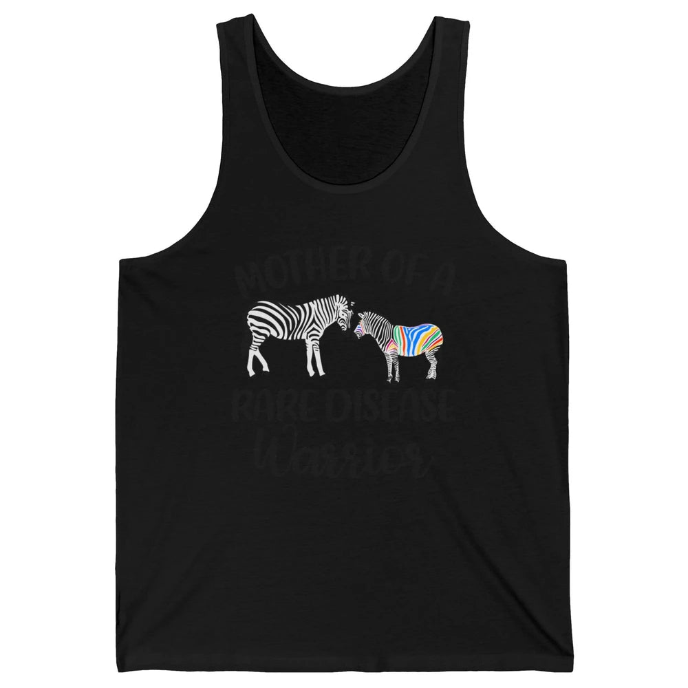 Mother Of A Rare Disease Warrior Zebra Rare Disease Mom Unisex Jersey Tank