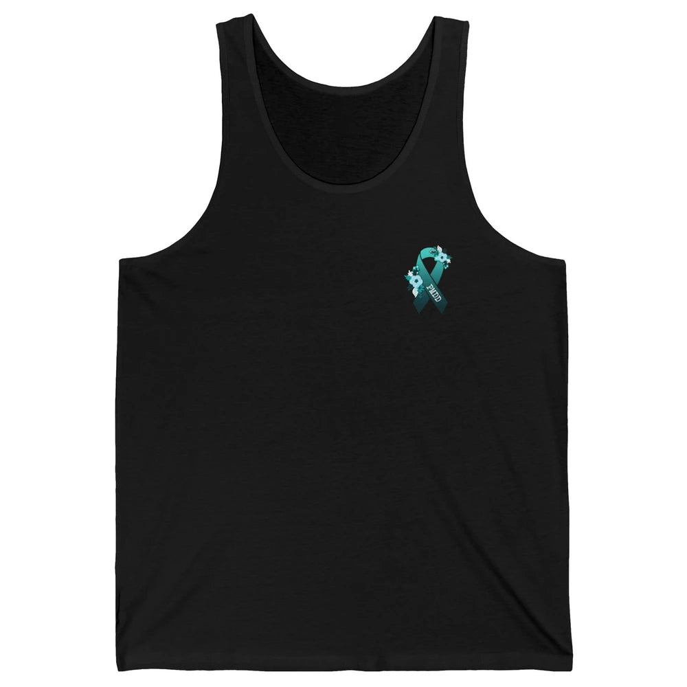 Premenstrual Dysphoric Disorder PMDD Awareness Ribbon Unisex Jersey Tank