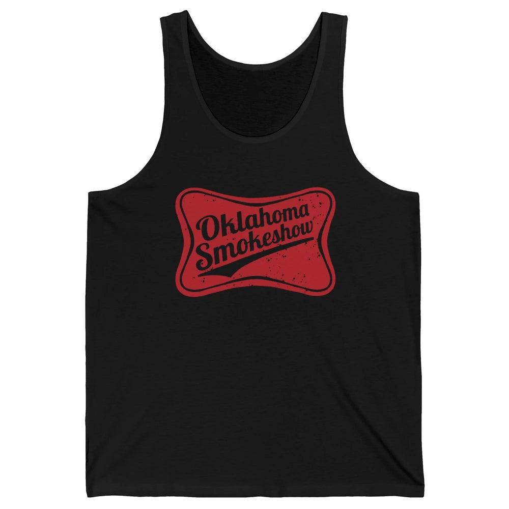 Retro Cowgirl Oklahoma Smokeshow Small Town Western Country Unisex Jersey Tank