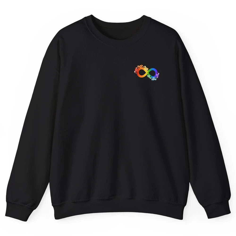 Neurodiversity Autism Spectrum Disorder Awareness Infinity Unisex Crewneck Sweatshirt