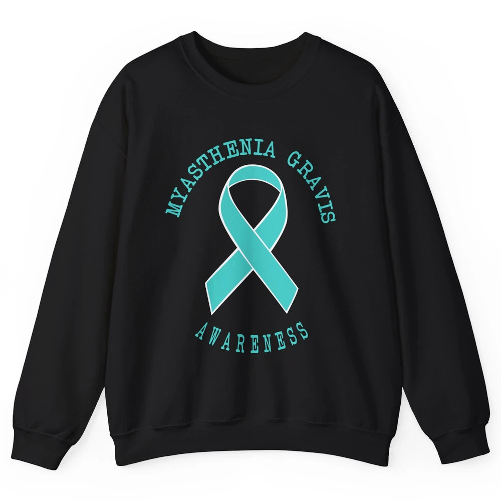 Myasthenia Gravis Awareness Ribbon Neuromuscular Disease Unisex Crewneck Sweatshirt