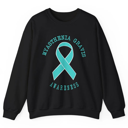 Myasthenia Gravis Awareness Ribbon Neuromuscular Disease Unisex Crewneck Sweatshirt