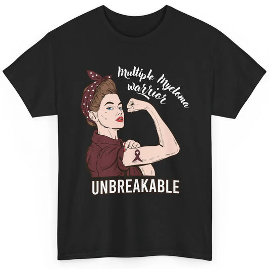 Multiple Myeloma Warrior Unbreakable Myeloma Cancer Survivor Classic Unisex T-Shirt
