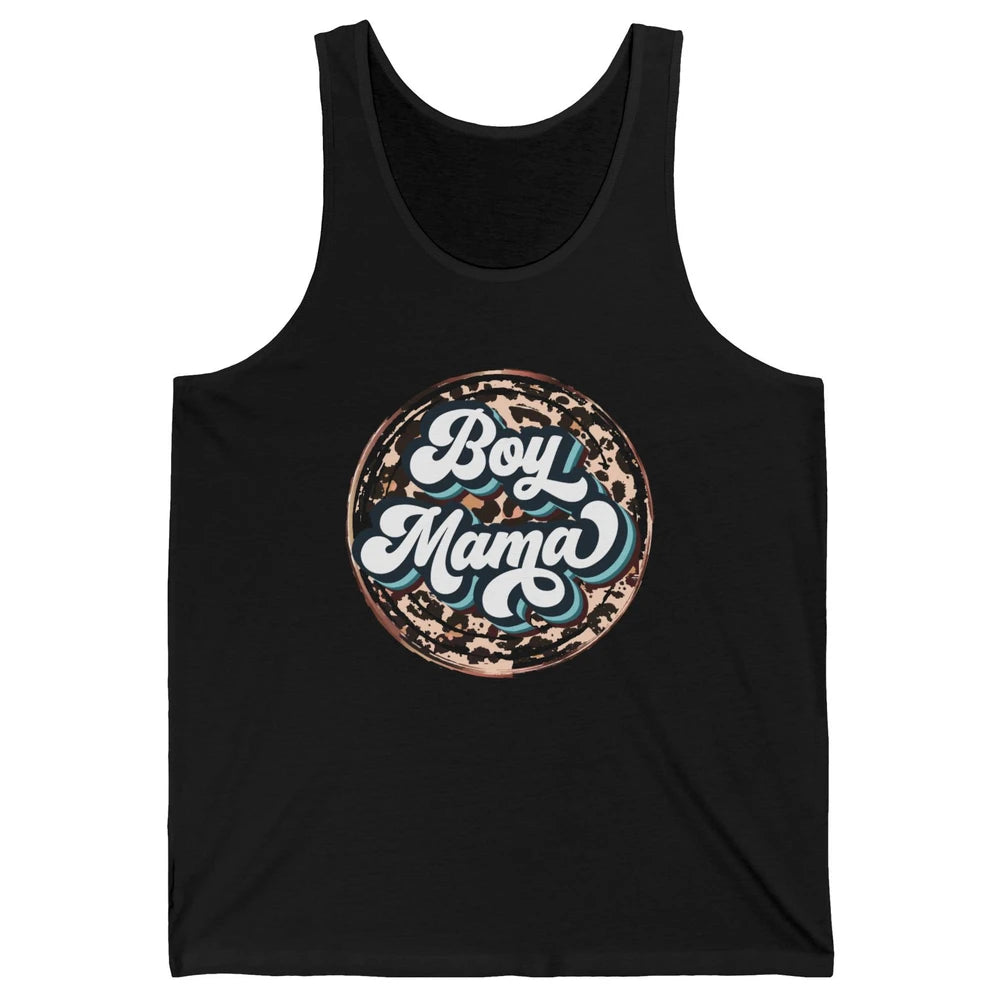 Retro Boy Mama Leopard Lightning Bolt Western Country Mama Unisex Jersey Tank