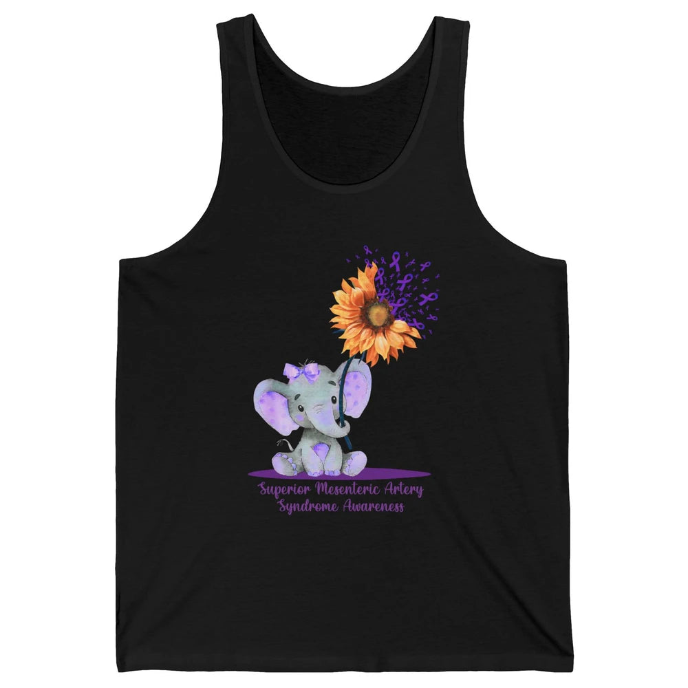 Superior Mesenteric Artery Syndrome Baby Elephant Sunflower Unisex Jersey Tank