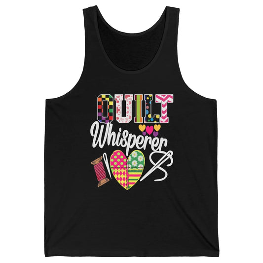 Retro Quilt Whisperer Quilting Life Sewing Life Quilt Lovers Unisex Jersey Tank