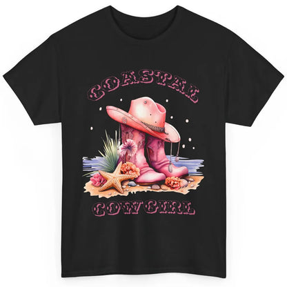 Retro Cowgirl Boots Coastal Cowgirl Western Country Beach Classic Unisex T-Shirt