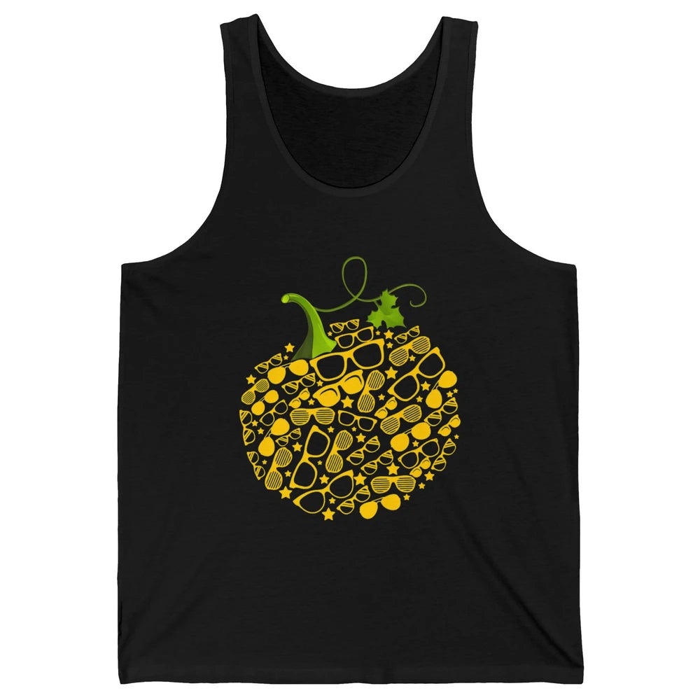 Pumpkin Glasses Optometry Optician Halloween Spooky Season Unisex Jersey Tank
