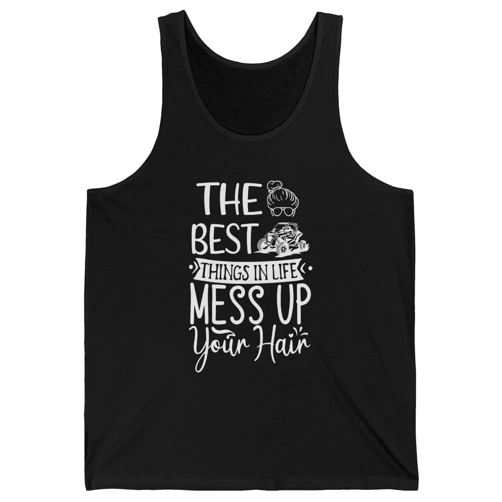 Messy Up Your Hair Women Mud Rider UTV Retro ATV SXS Offroad Unisex Jersey Tank
