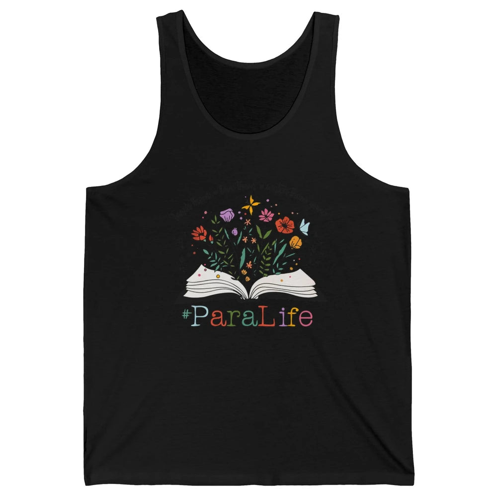Para Life Paraprofessional Flower Teacher Back To School Unisex Jersey Tank