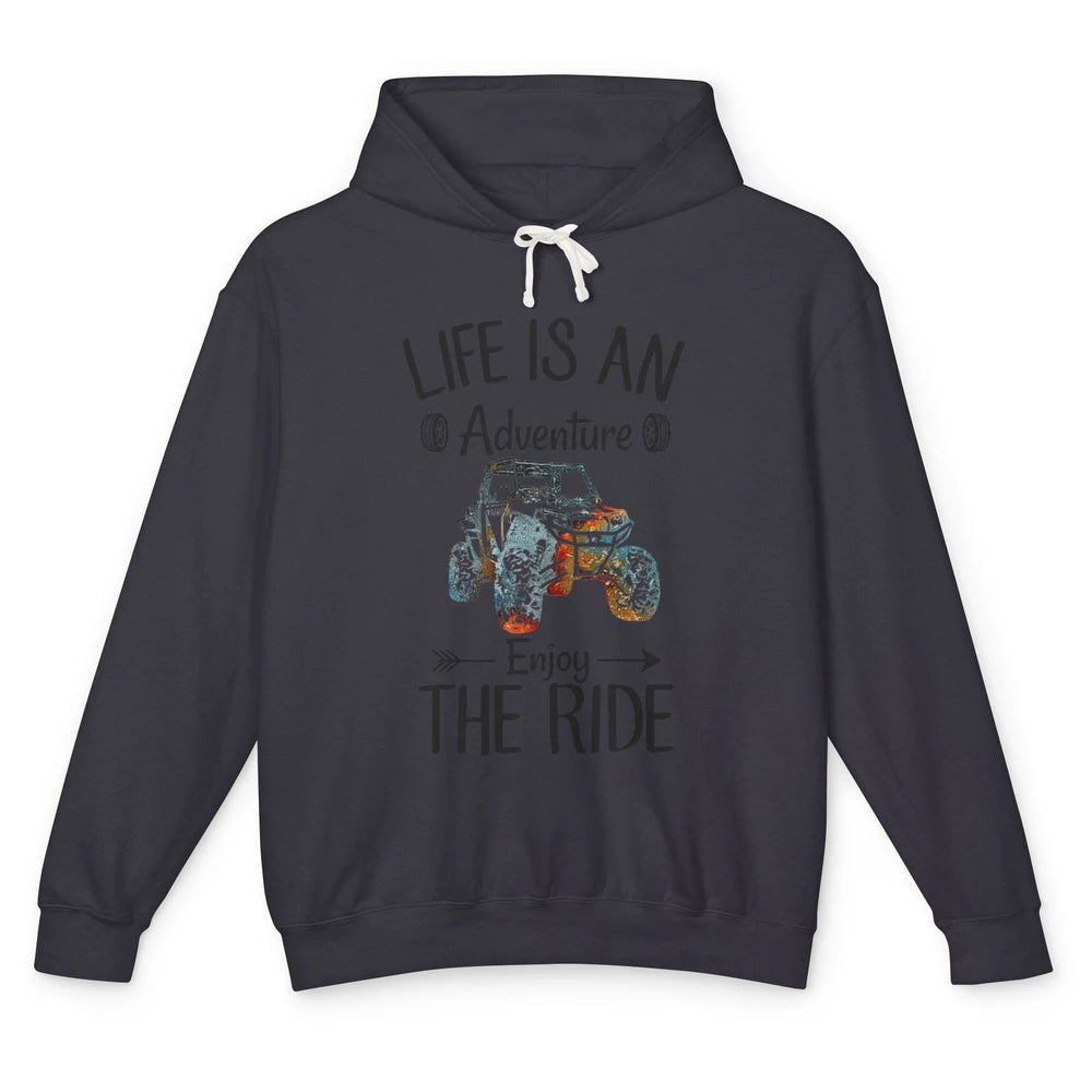 Retro Life Adventure Enjoy Ride UTV Offroad Riding SXS Mud Unisex Lightweight Hoodie