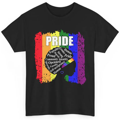 Proud Afro Girl Gay Pride Month Equality Classic Unisex T-Shirt