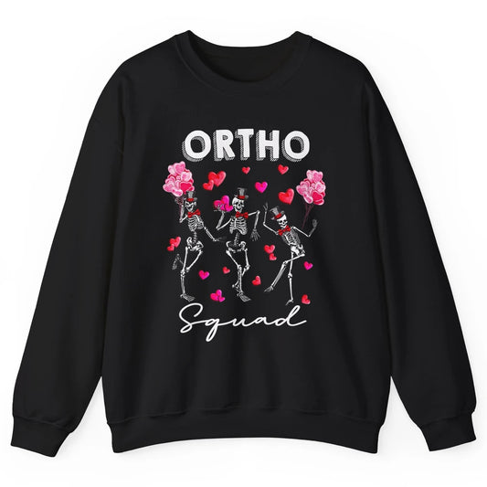 Ortho Nurse Valentine Skeleton Dancing Orthopedic Nursing Unisex Crewneck Sweatshirt