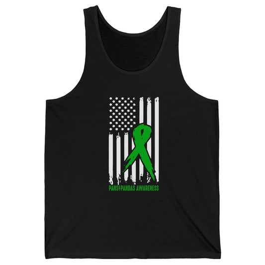 PANS/PANDAS Awareness Green Ribbon No One Fight Alone Unisex Jersey Tank