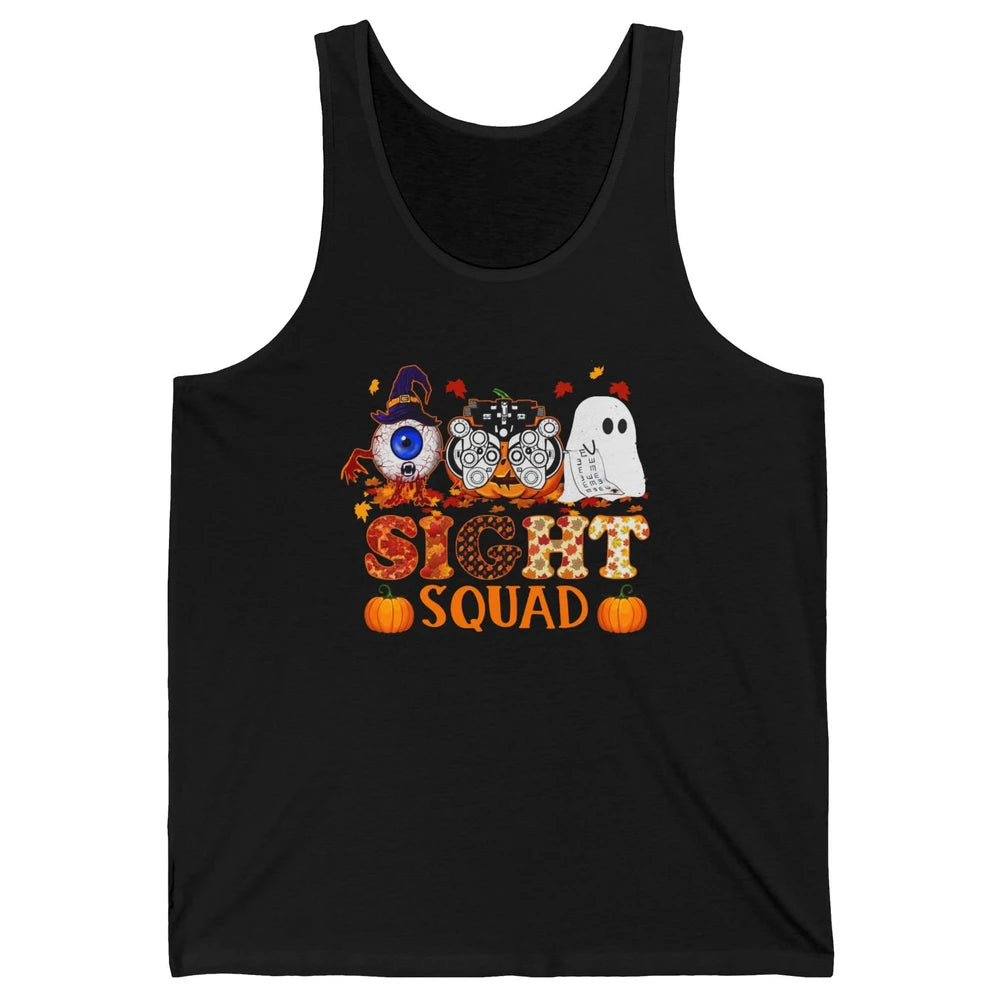 Optometrist Halloween Sight Squad Witch Pumpkin Optician Unisex Jersey Tank