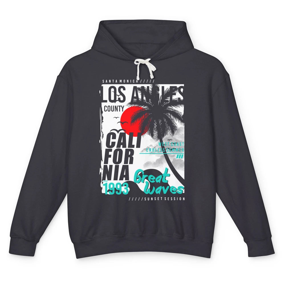 Retro Los Angeles California West Coast Endless Summer 1993 Unisex Lightweight Hoodie