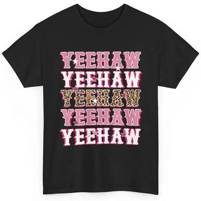 Retro Leopard Yeehaw Western Country Cowboy Cowgirl Costume Classic Unisex T-Shirt