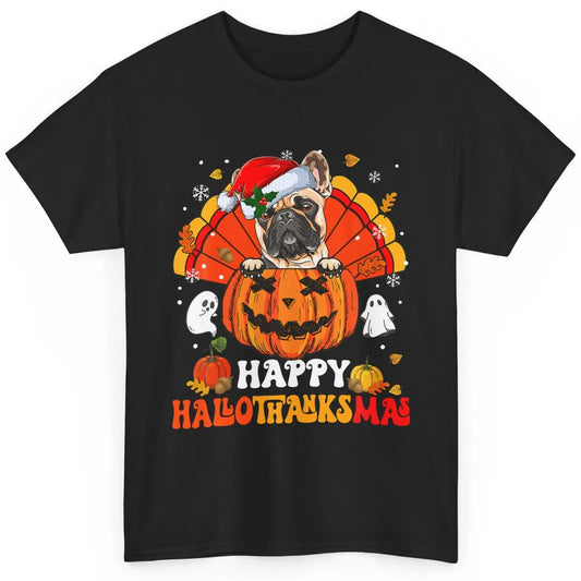 Mummy French Bulldog Dog Witch Happy Halloween Spooky Season Classic Unisex T-Shirt