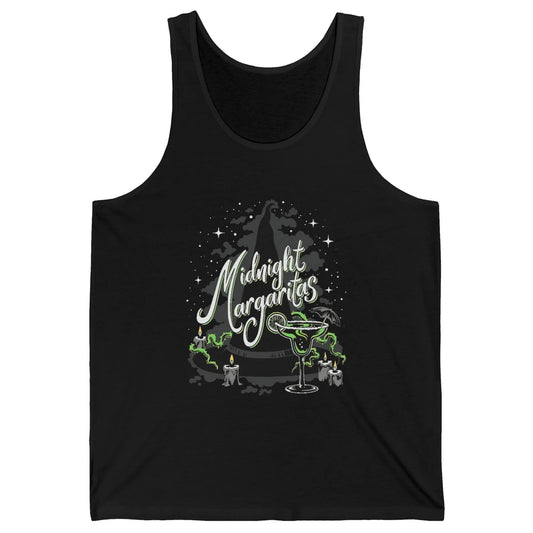 Midnight Margaritas Witch Hat Wine Halloween Spooky Party Unisex Jersey Tank